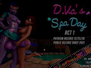 Dva Spa Day Act1 - TRAILER Overwatch Futanari 3D Hentai