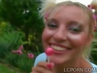 Kinky Portuguese teen enjoys a huge day in a sunny day