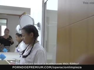Operacion limpieza - kolumbianisch hausdienerin verführt und gefickt schwer von employer