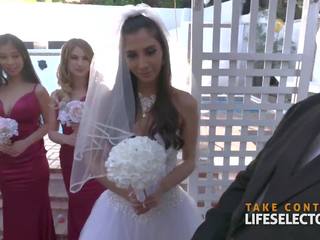 Úžasný svatba souložit s gianna dior & bridesmaids pov