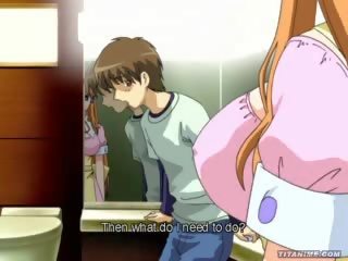 Cute big tit hentai anime virgin sis screwed in CR